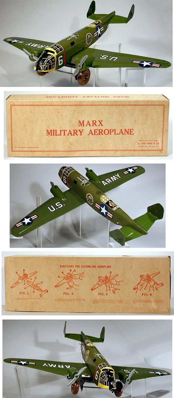 1951 Marx, Military Aeroplane in Original Box
